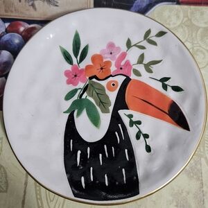 Small Bird Tea Or Coffee Plate